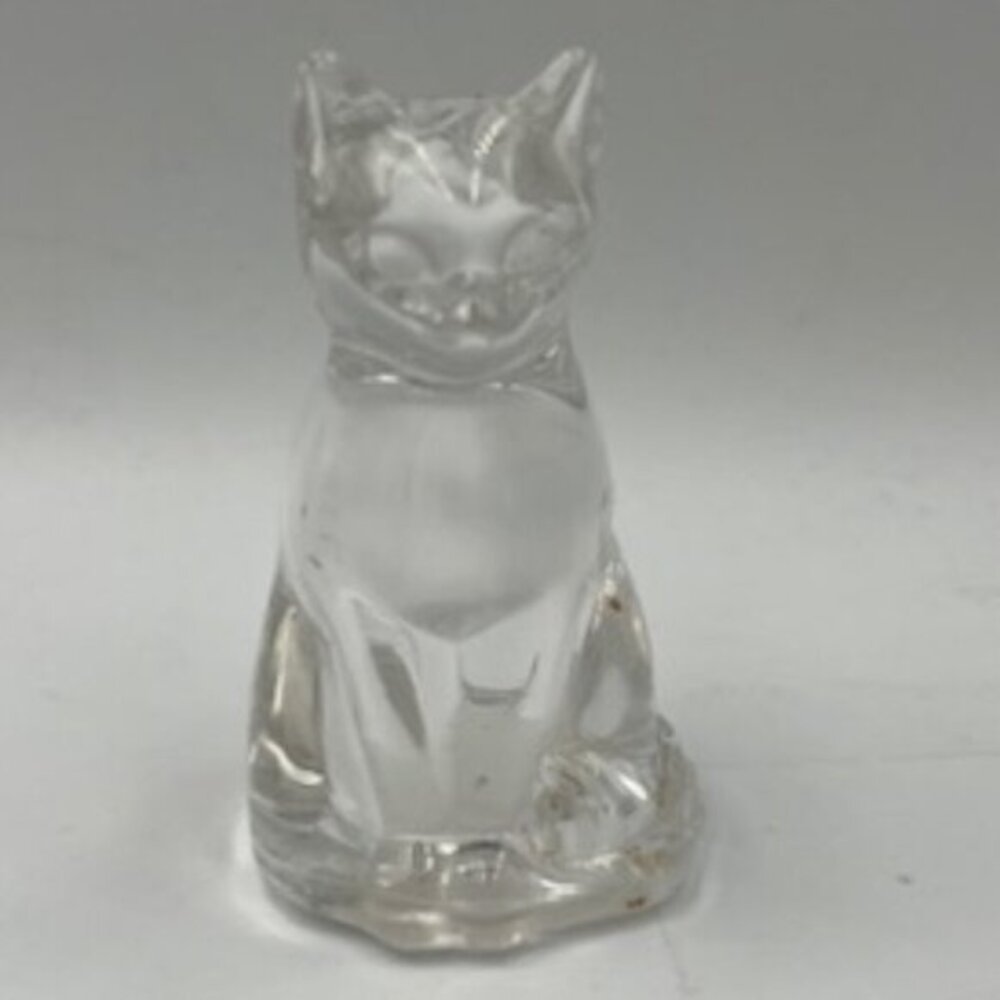 Gorham‎ Crystal Sitting Cat Salt Shaker
